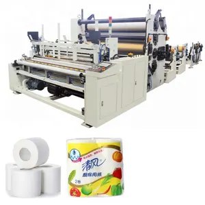 Macchina per il riavvolgimento della carta igienica aziendale rotoli di carta igienica che fanno la linea di produzione delle macchine Set completo automatico