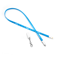 Los Mejores Regalos Promocionales 2026, Cargador USB Múltiple, Cable de Carga Tipo C con Cordón de 90 cm con Impresión por Transferencia de Calor, 3 en 1 para Teléfono Inteligente