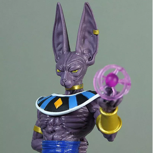 Statue de divinité surnaturelle d'anime de qualité supérieure en gros, figurine de personnage de chat violet de 30 cm de haut avec sculpture détaillée - Product Image 6