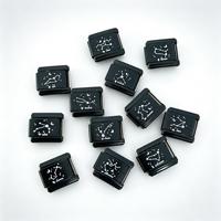 Perline per Bracciali con Charm Italiani all'Ingrosso, Segno Zodiacale Nero, Charm Modulari Fai da Te per Creazione Gioielli Donna, Regalo