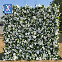 Promesse de fleurs 3D en tissu personnalisé, mur de mariage, fleur de Rose artificielle en soie, panneau mural, toile de fond, fleur artificielle, fleurs décoratives