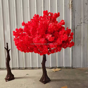 5ft Rouge Faux <span class=keywords><strong>Cerisier</strong></span> Arbre Table Centre De Table Petite Fleur Arbre De Soie Arbres De Fleurs De <span class=keywords><strong>Cerisier</strong></span> Artificiels - Product Image 1