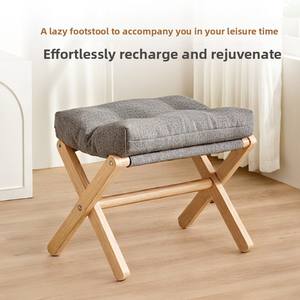 Tabouret pliant moderne en bambou pour la maison, banc à chaussures mobile pour l'entrée, repose-pieds pour petit espace, salon - Product Image 4