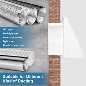 غطاء مجفف شبكي قابل للفصل 4 بوصة مثبت على الحائط للتنظيف المنزلي فتحة التهوية - Product Image 5