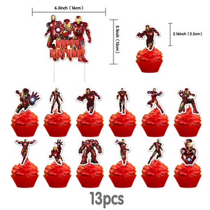 Globos de Látex con Temática de Iron Man de Los Vengadores, Adorno para Pastel, Banner, Decoraciones para Fiestas de <span class=keywords><strong>Cumpleaños</strong></span> Infantiles de <span class=keywords><strong>Marvel</strong></span>, Baby Shower - Product Image 3