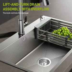 Rubinetto Moderno in Plastica Elettroplaccata con <span class=keywords><strong>Sifone</strong></span>, Marca Johnmix, Dimensioni 110/114mm, Connessione di Scarico da 1-1/2 Pollici per Lavello da Cucina - Product Image 6