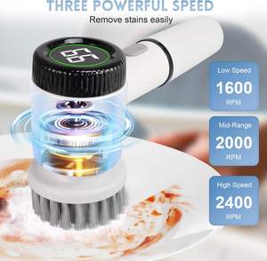 Cepillo de Limpieza Giratorio Automático, Cepillo Eléctrico Inalámbrico para Fregar, Cepillo Giratorio Eléctrico para Cocina, Cepillo de Limpieza Eléctrico - Product Image 3