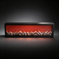 Cheminée LED USB sans chauffage, simulation de flamme, forme carrée / colonne romaine, couleur unique ou flamme RGB en option, 60/80/100/120cm