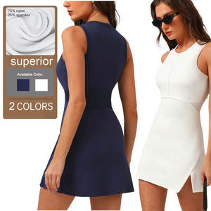 Romper Atlético de Verano al Por Mayor, Oferta Especial, Conjunto de Media Cremallera, Vestido de Tenis, Traje de Golf de Una Pieza, Ropa Deportiva para Correr para Mujer - Product Image 1