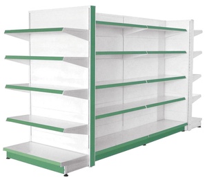 Popular de tienda de venta <span class=keywords><strong>al</strong></span> por menor estante largo cuatro <span class=keywords><strong>lado</strong></span> pantalla estante de supermercado góndola estanterías - Product Image 1