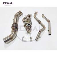 Ecnal für BMW Gen1 B58 F20 M140 F22 240i F30 340i F32 440i SS304 T4 Interface Single Turbo Abgaskrümmer-Kit