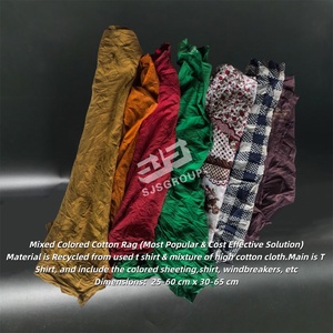 Stracci Industriali in Cotone 100% Colorati e Cuciti da 10KG 15KG 20KG 25KG, Scarti di Tessuto per Pulizia - Product Image 2