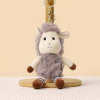 Porte-clés en peluche mouton mignon avec logo personnalisé, jouet agneau en peluche en gros avec chaussettes, breloque de sac, mini pendentif animal OEM ODM pour boutique de cadeaux