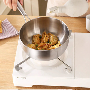 Ollas para Sopa y Caldo Antiadherentes de Grado Alimenticio, Olla para Leche de Acero Inoxidable Multicapa Engrosada con Material Metálico Tipo Snow Pan - Product Image 2