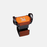 Grande boîte de remontoir de montre-bracelet orange à 6 fentes avec tiroir pour armoires à remontage automatique
