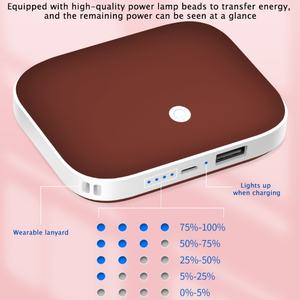 Calentador de Manos Recargable USB con Logotipo Personalizado OEM, Calentador de Manos Eléctrico Móvil Reutilizable, Banco de Energía de 10000 mAh - Product Image 2