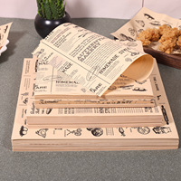 Papier absorbant la graisse jetable de qualité alimentaire pour emballage commercial de burgers et sandwichs, et pour plateaux de cuisson