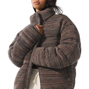 Abrigo de Lana Tweed de Talla Grande para Mujer, Nuevo, Fabricado, Premium, Clásico, Tejido - Product Image 2