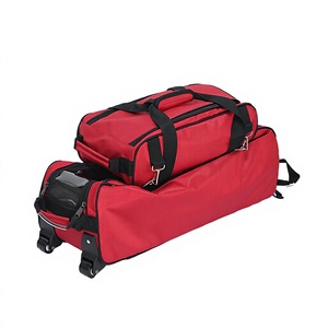 Bolsa con Ruedas para Transportar Bolas de Boliche, Capacidad para 3 Bolas, Portátil, 100% Poliéster FLBG-47 para Uso en Interiores - Product Image 2