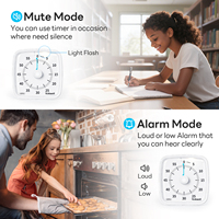Horloge silencieuse Yunbaoit pour la gestion du temps en classe, veilleuse, minuteur visuel, compte à rebours de 60 minutes pour enfants et adultes