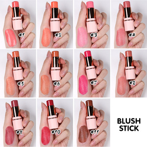 Bâton de fard à joues végétalien étanche de marque privée maquillage professionnel bâton de contour de fard à joues rose noir blanc - Product Image 5