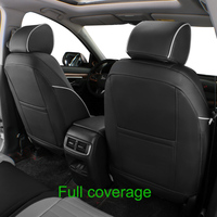 Fundas de Asiento de Coche de Cuero Nappa Personalizadas y Elegantes, Juego Completo de Lujo con Protección Total para CRV, Passat, Rav 4