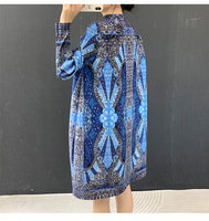 Robe plissée décontractée grande taille Miyake, taille unique, pour femme, imprimée, été, directement de l'usine