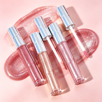 Brillant à lèvres hydratant scintillant effet glace pilée, repulpant, maquillage des lèvres, 8 couleurs en stock, 5,5g, faible MOQ