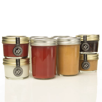 Bocaux en verre pour conserves, bocaux à caviar, bocaux Mason, bouteilles en verre pour sauces piquantes et confitures avec couvercle en fer blanc frisé – Vente en gros