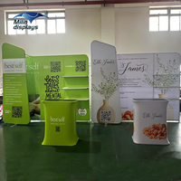 Table de présentation pliable portable en aluminium Milinad pour salons professionnels et expositions, impression par sublimation