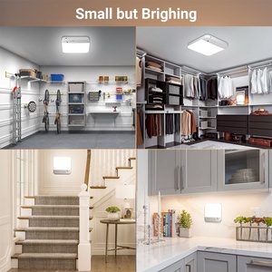 Lampe de nuit LED à détecteur de mouvement, alimentée par batterie USB rechargeable, pour maison intelligente, lampe murale à détecteur de mouvement - Product Image 6