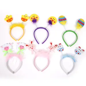 Nueva banda decorativa para el cabello de Pascua, pequeño Conejo, huevo, fiesta encantadora para niños, diadema decorativa de Pascua