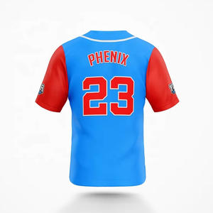 Maillot à séchage rapide col en V haut boutonné uniformes de sport pour les jeunes Baseball & Softball personnalisé maillot de Baseball chemise personnalisée - Product Image 4