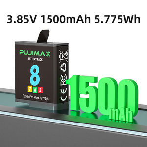 <span class=keywords><strong>Batterie</strong></span> Li-ion rechargeable PUJIMAX 3.85V 1500mAh pour caméra d'action GoPro <span class=keywords><strong>Hero</strong></span> 5 6 7 <span class=keywords><strong>8</strong></span> <span class=keywords><strong>Black</strong></span> - Product Image 2