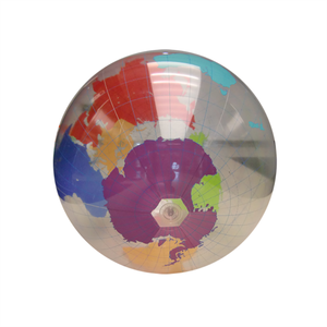 Pallone da Spiaggia Gonfiabile Personalizzato in PVC a Forma di <span class=keywords><strong>Globo</strong></span> Terrestre con Glitter, Giocattolo per Esterni per Piscina - Product Image 2