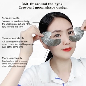 Patchs pour les yeux en feuille d'argent premium Anti-âge Soulagement des poches avec rétinol Acide hyaluronique Vegan <span class=keywords><strong>Effet</strong></span> rafraîchissant à absorption rapide - Product Image 1