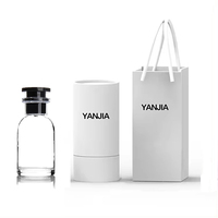 Botella de Perfume Personalizada de Lujo, 30ml 100ml 50ml, Botella de Colonia Vacía Transparente con Pulverizador, Caja y Bolsa para Fragancias