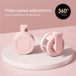 Ventilateurs miniatures en gros à clipser, ventilateurs portables pour la taille et le cou pour filles, USB sans pales, 3 vitesses, produits de refroidissement portables pour la maison intelligente - Product Image 5