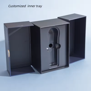 Luxury matte double door rigid gift <b>box</b> with gold foil stamping - Product Image 1