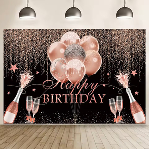 Bannière Joyeux <span class=keywords><strong>Anniversaire</strong></span> avec Diamants Brillants, <span class=keywords><strong>Toile</strong></span> de Fond pour Décoration 18ème <span class=keywords><strong>Anniversaire</strong></span>, <span class=keywords><strong>Toile</strong></span> de Fond Photo pour Fête 30ème <span class=keywords><strong>Anniversaire</strong></span> - Product Image 6
