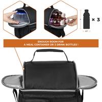 Sac isotherme de pique-nique personnalisé à double compartiment, grande capacité, imperméable, écologique, avec fermeture éclair et bandoulière, pour 2 personnes