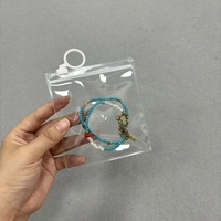 Bolsas de Plástico PVC Transparente con Cierre Hermético, Personalizadas con Impresión, Pequeñas y Cuadradas, para Empacar Joyería, Pulseras y Otros Artículos