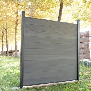 Large Size 160x20mm Composite Plastic Wood For Outdoor Privacy High Weatherboard Fence