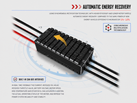 Contrôleur de vitesse de moteur sans balais BLDC de qualité industrielle ESC UH150 V2 12-24S LiPo 120A Max pour le modèle réduit RC