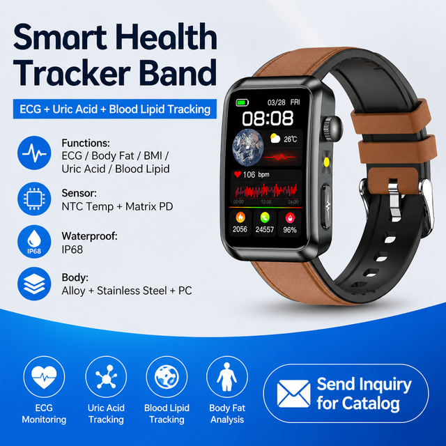 OEM Wholesale IP68 LCD Smart Watch with for Calling Health Fitness Tracker Rubber Band for Business Gift