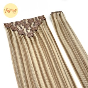 Extensions de <span class=keywords><strong>cheveux</strong></span> humains à clipser, 100% Remy vierges brutes, longues, lisses, naturelles, invisibles, sans couture, style ondulé, en trame, vente en gros - Product Image 2