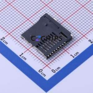 WQ21801-B2180-7F SD Card / Memory Card Connector SMD Connector Self-Return Type MicroSD Card (TF Card) Card Holder 2mm - Product Image 2