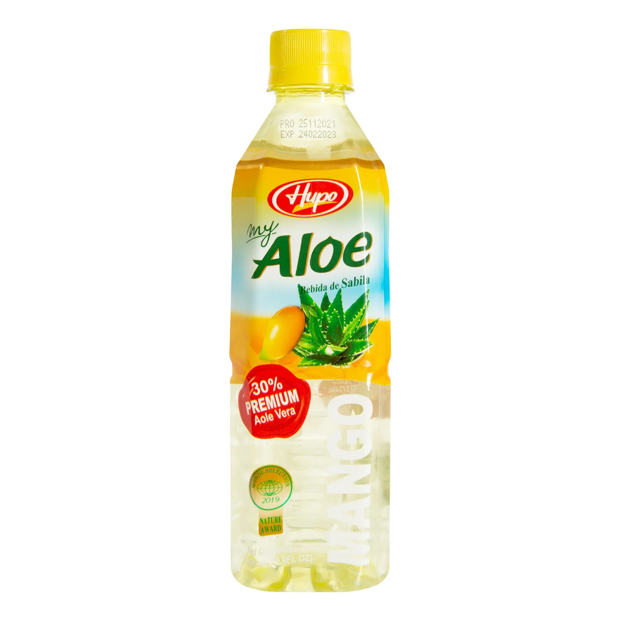 Hupo brand 500ml mango aloe vera drink