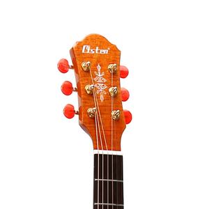 กีตาร์โปร่งทรงกลม 40 นิ้ว ไม้แท้ 20 เฟรต ด้านหลังและด้านข้างทำจากไม้โอคูเม่<span class=keywords><strong>ลาย</strong></span><span class=keywords><strong>เสือ</strong></span> เคลือบเงา ขายตรงจากโรงงานจีน - Product Image 6