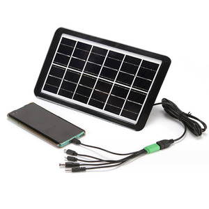 Solar Panel <b>5V</b> 3W Polycrystalline Photovoltaic Cell For Camping Flashlight Lamp Charging Waterproof - Product Image 2